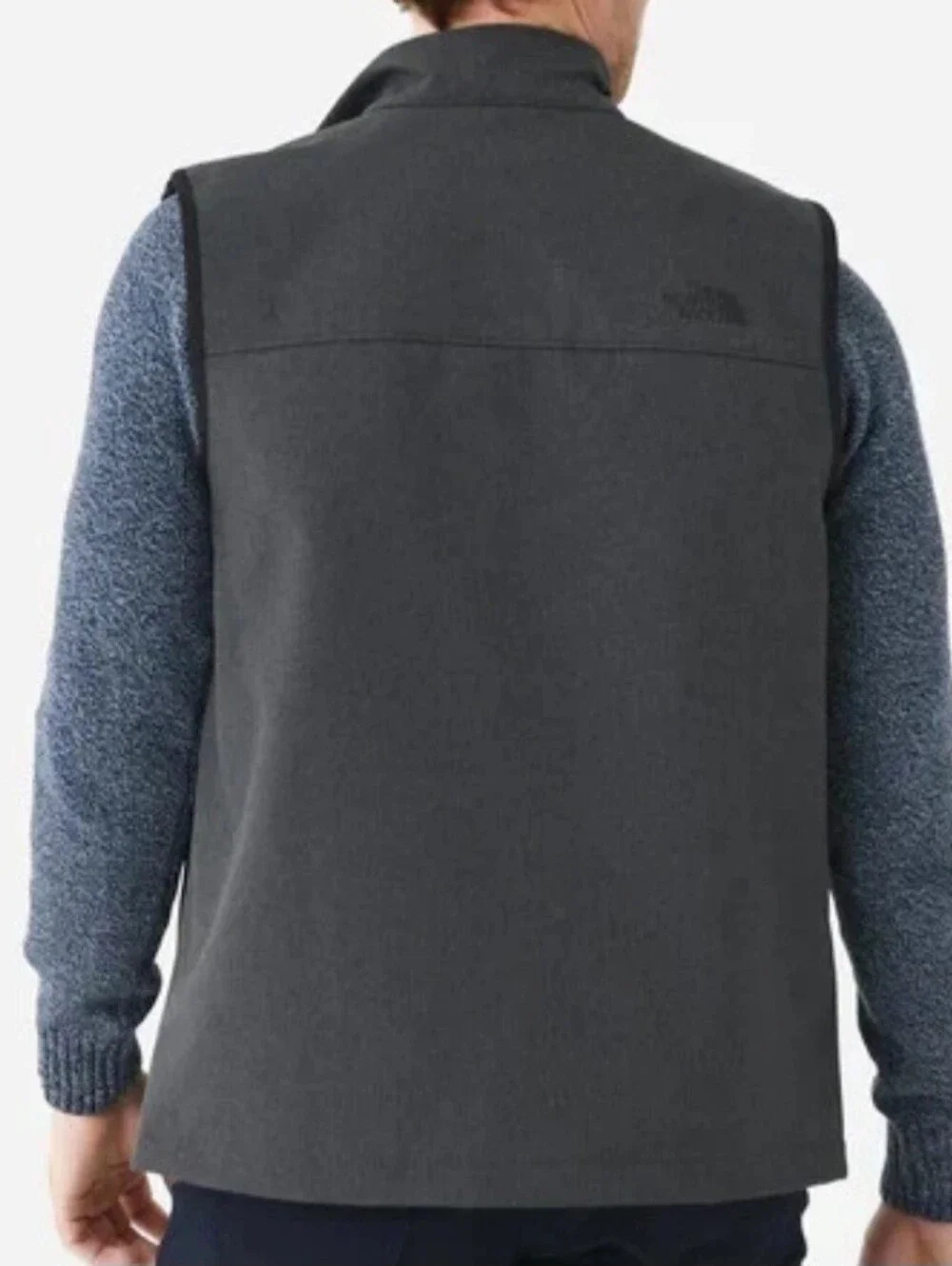 The North Face Men's Bionic Apex 3 Charcoal Gray Zip Fleece Vest Sz.L